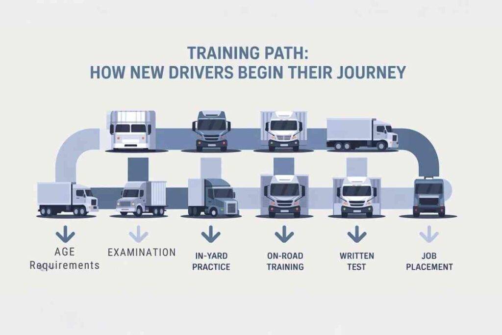 Steps to Career in Truck Driving
